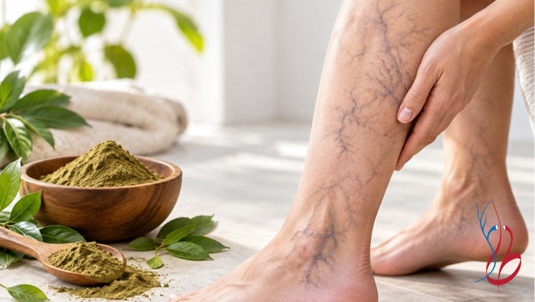 حنا برای واریس پا